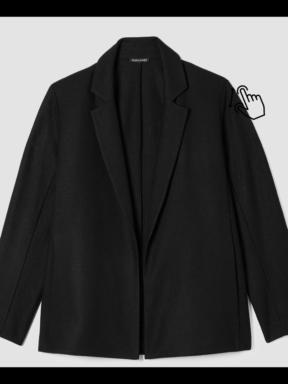 Elieen Fisher Felted Wool Jersey Blazer in Regenerative Wool